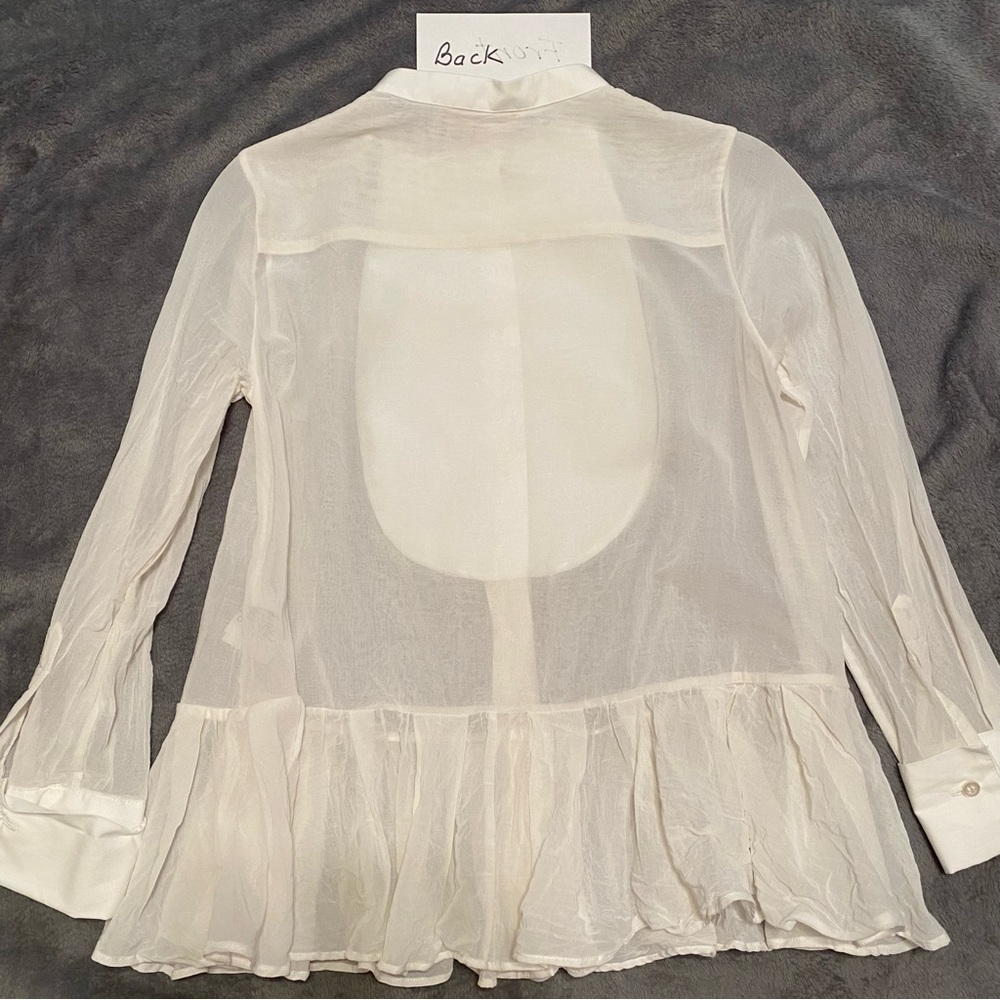 - Giambattista Valli Blouse white blouse size 40 or XS made in Italy - Picture 4 of 13